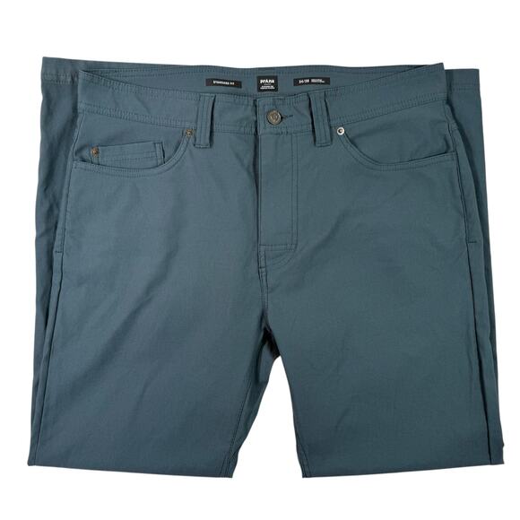 Prana Brion Mens 34x28 Blue Standard Fit Straight Leg Hiking Pants - Picture 5 of 14